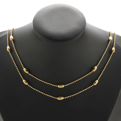 Ball Chain with Oval Beads